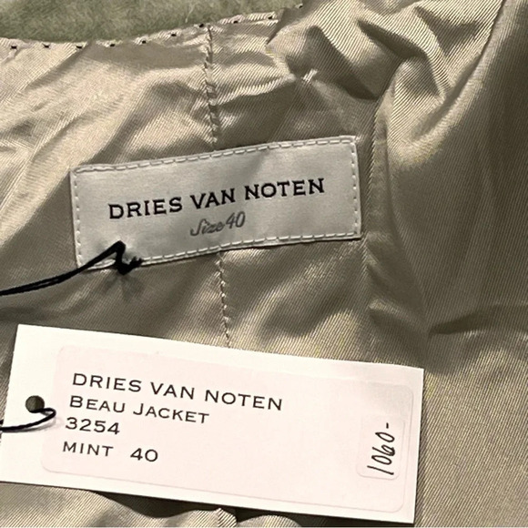 NWT Dries Van Noten Green Beau Blazer Sz-40 - Picture 9 of 11